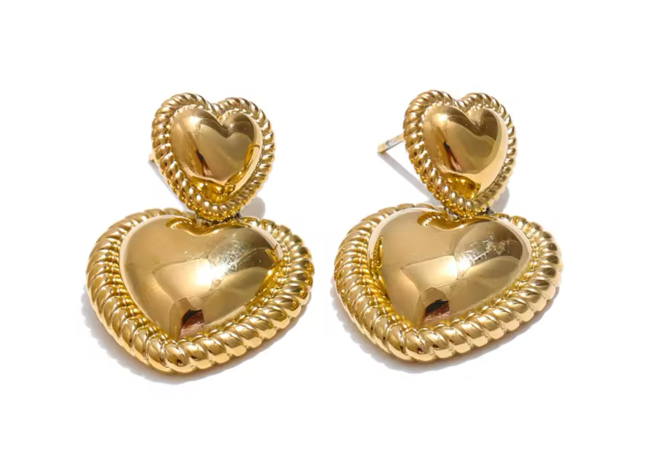 Cutest Heart Dangle Earrings