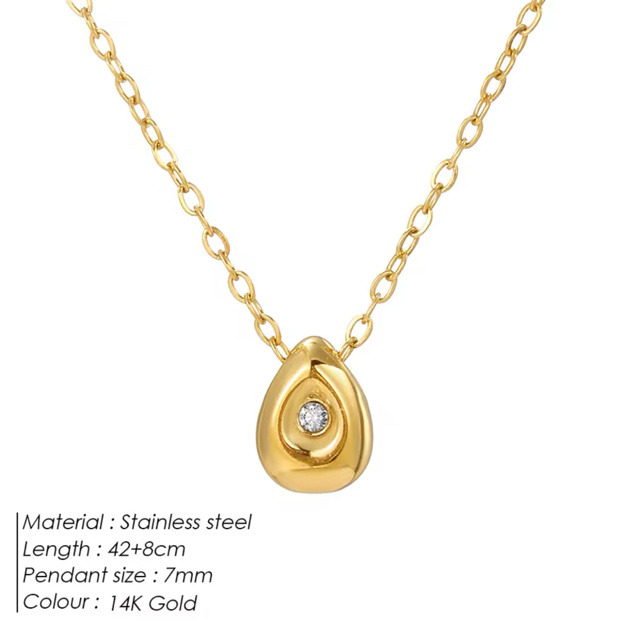 Dainty Cz necklace