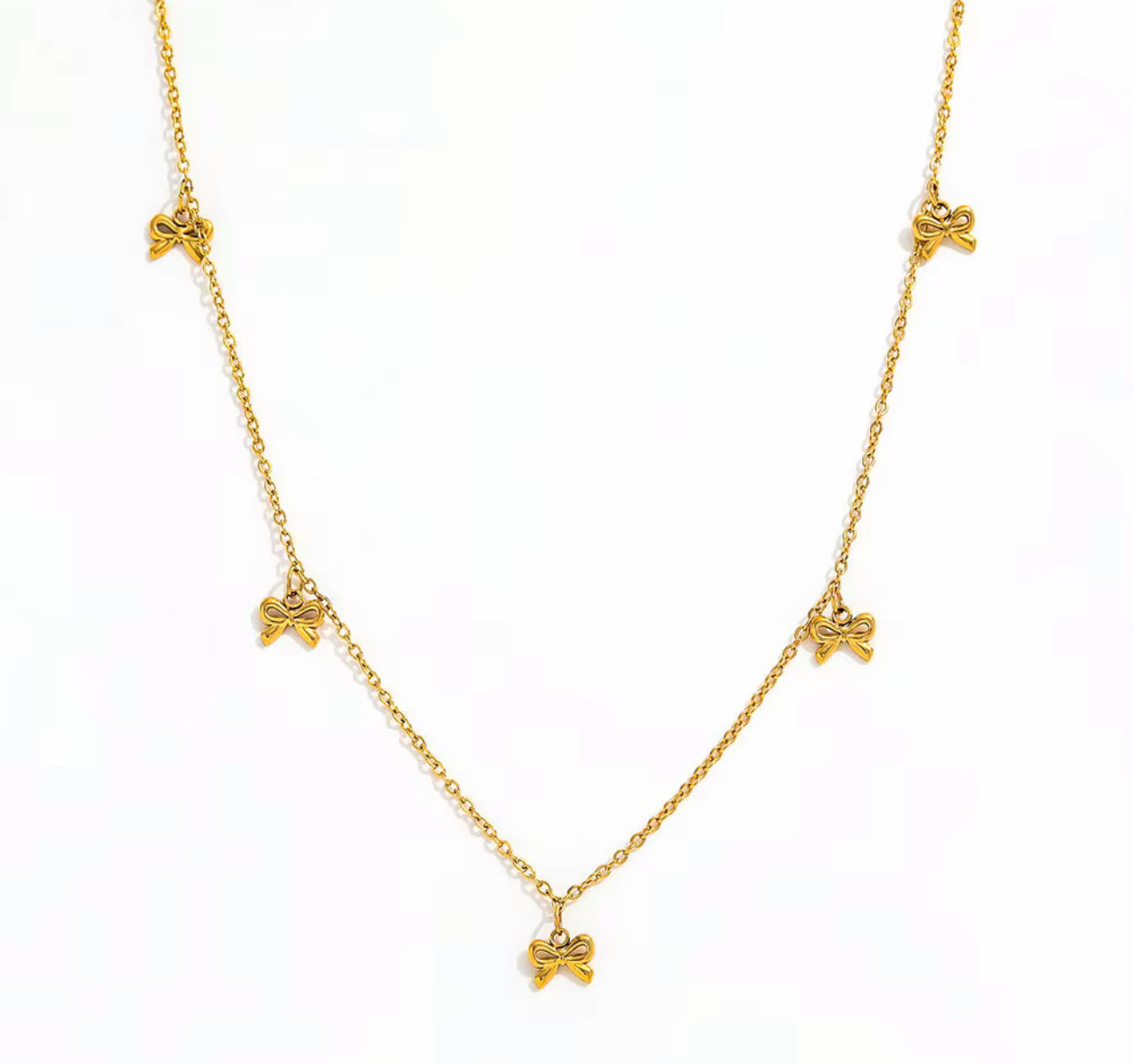 Daintiest Bow Necklace