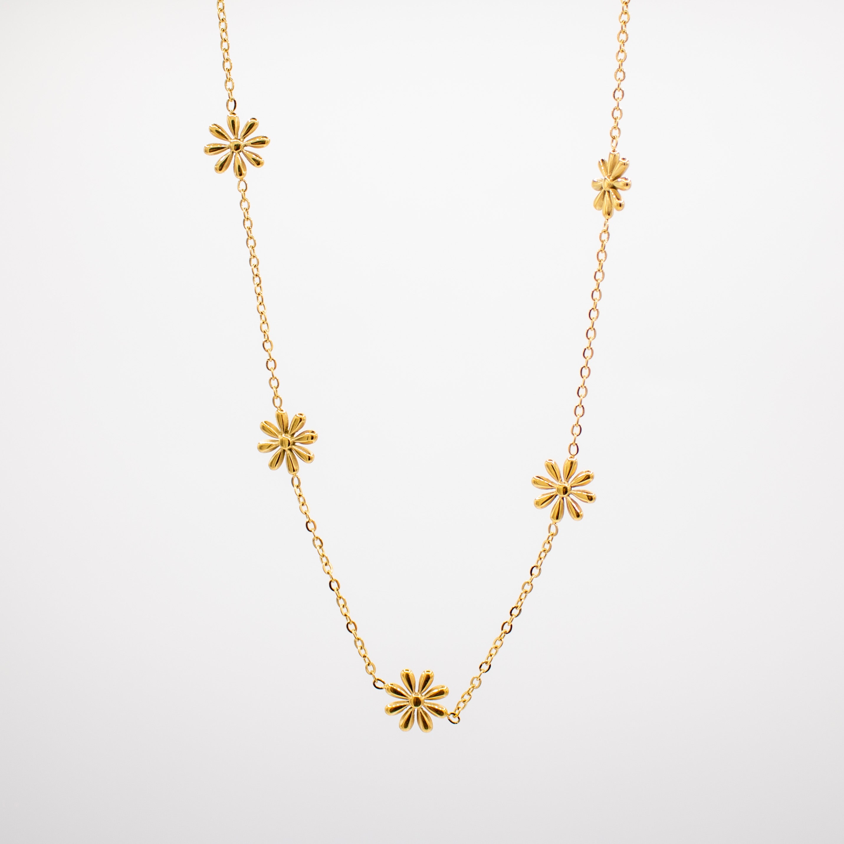 Golden Flowers Necklace