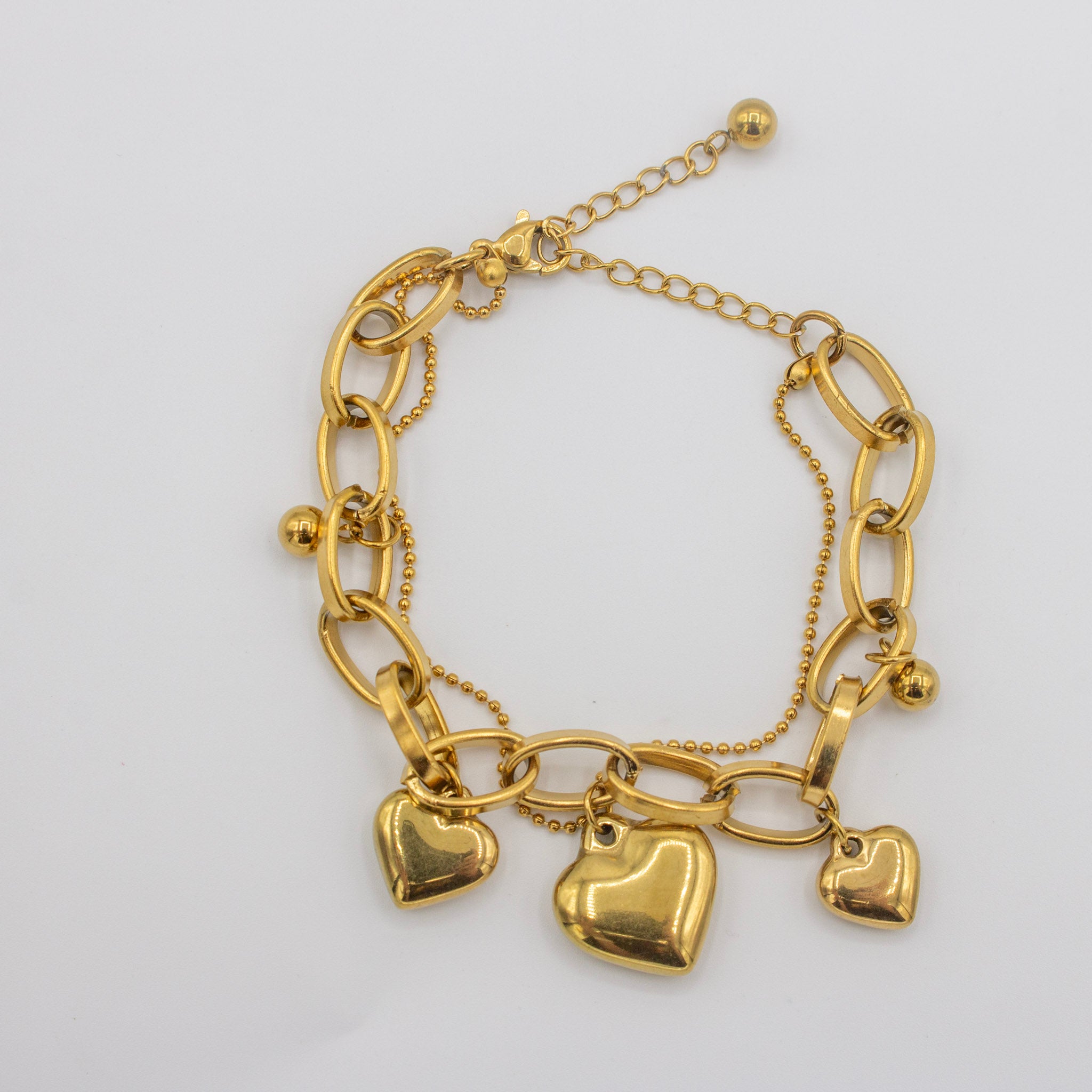 Heart Charm Bracelet