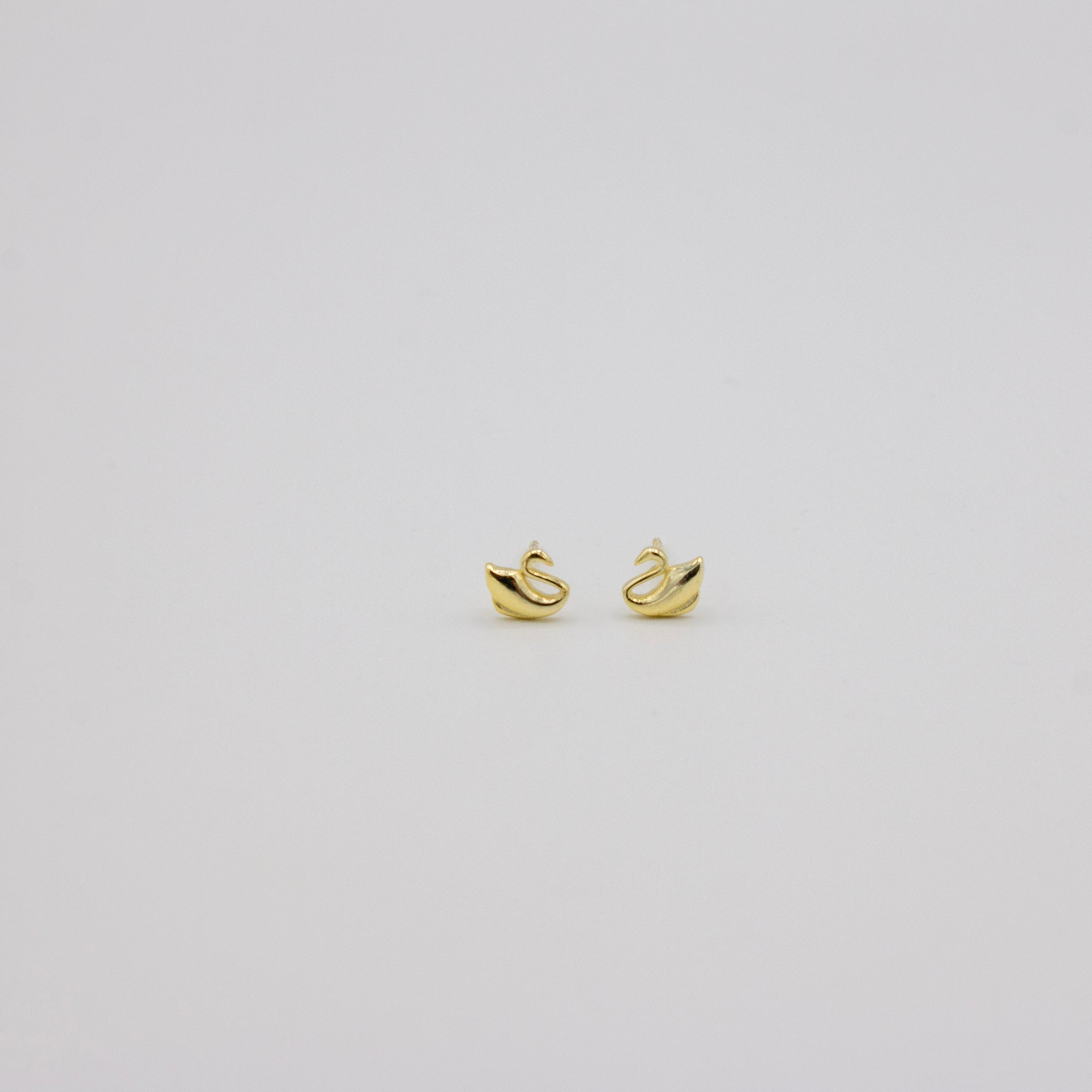 Dainty Swan Studs