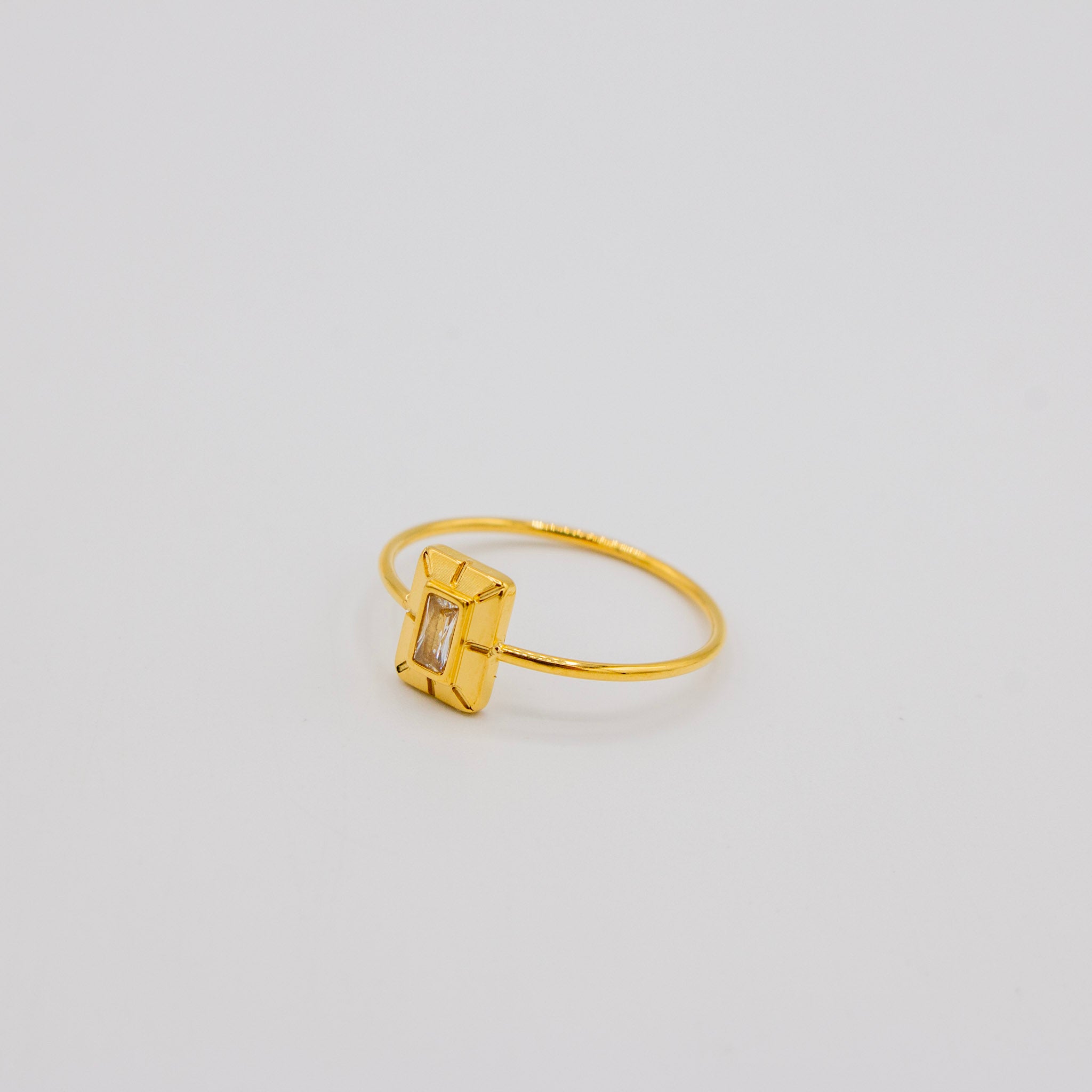 Baguette Cz Ring