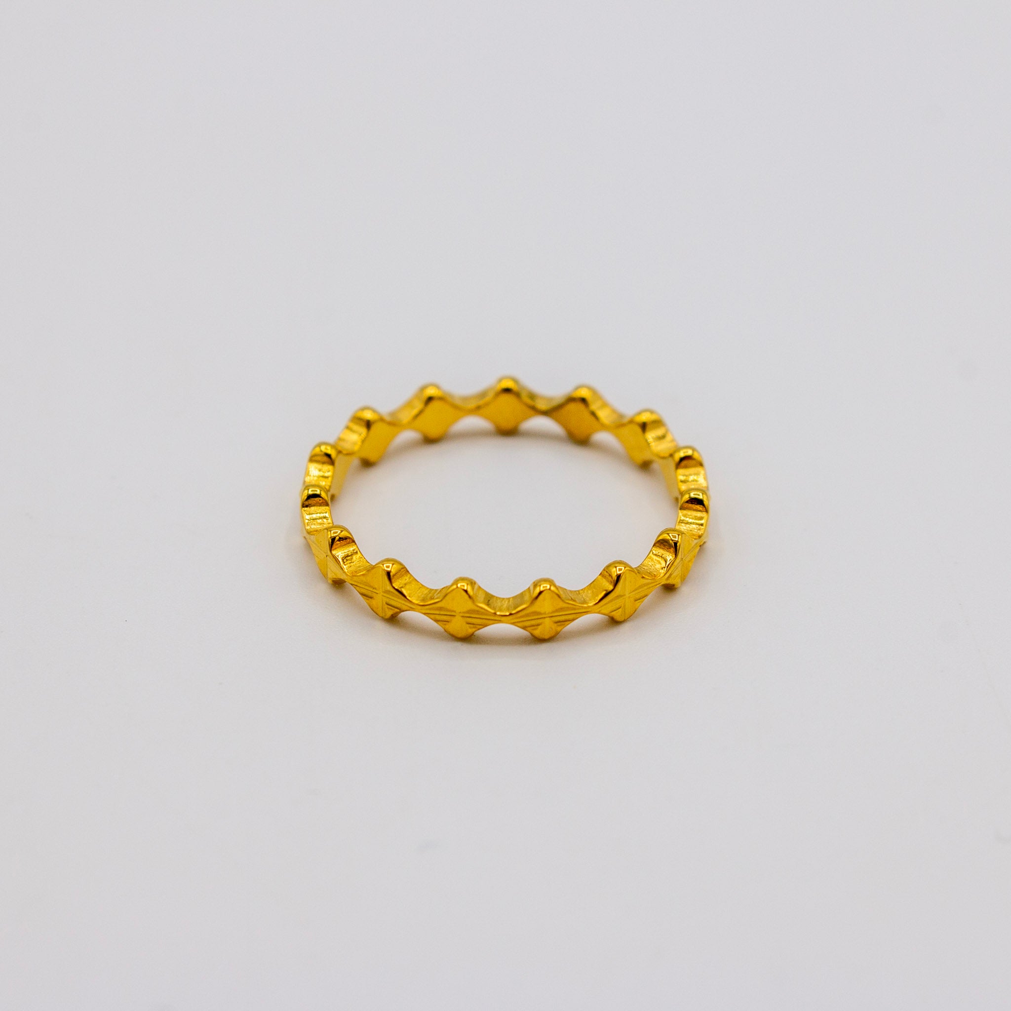 Rippled Gold Ring