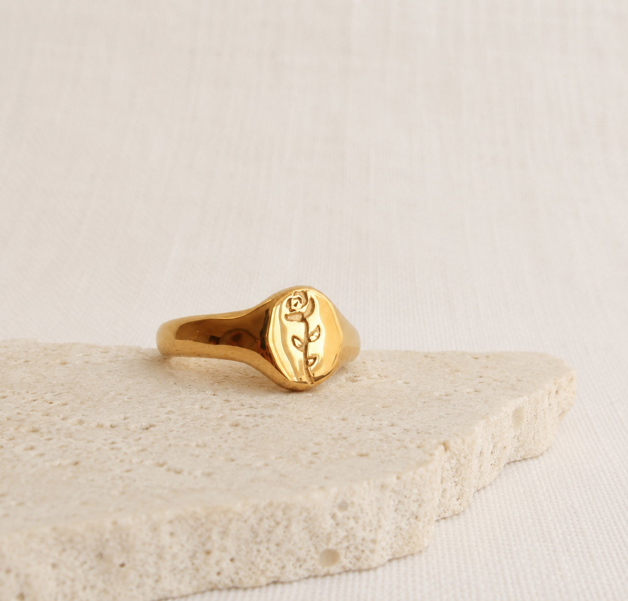 Etched Rose Ring