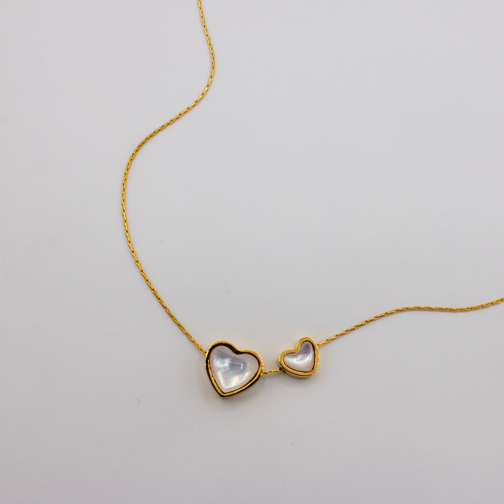 Dainty Double Heart Necklace