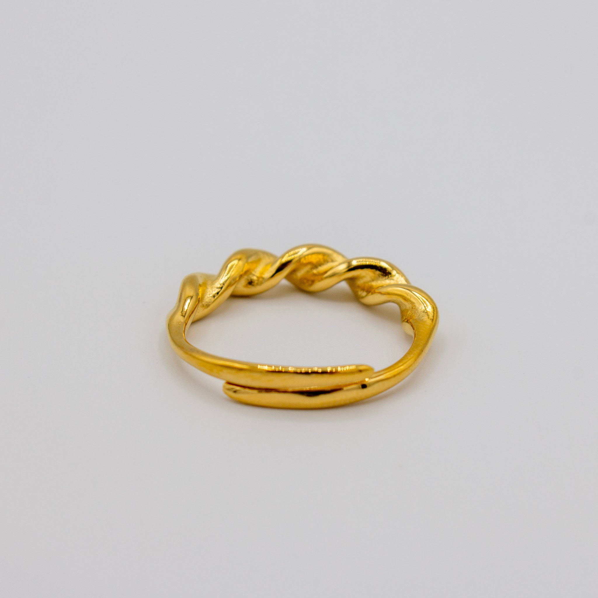 Twist Adjustable Gold Ring