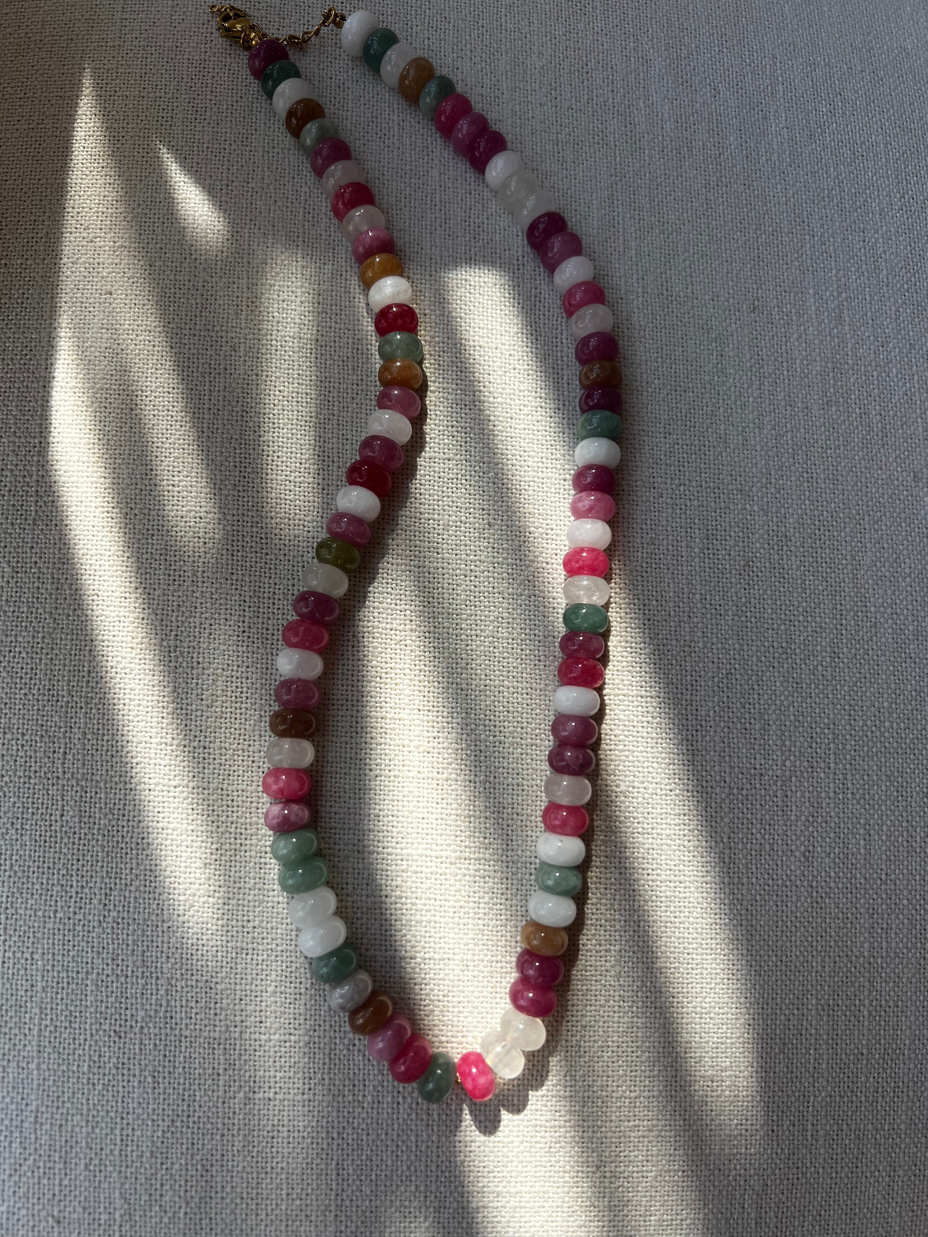 Love me pastels beaded Necklace