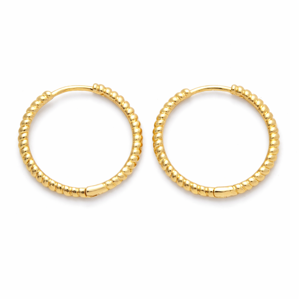 Ribbed Croissant Hoops