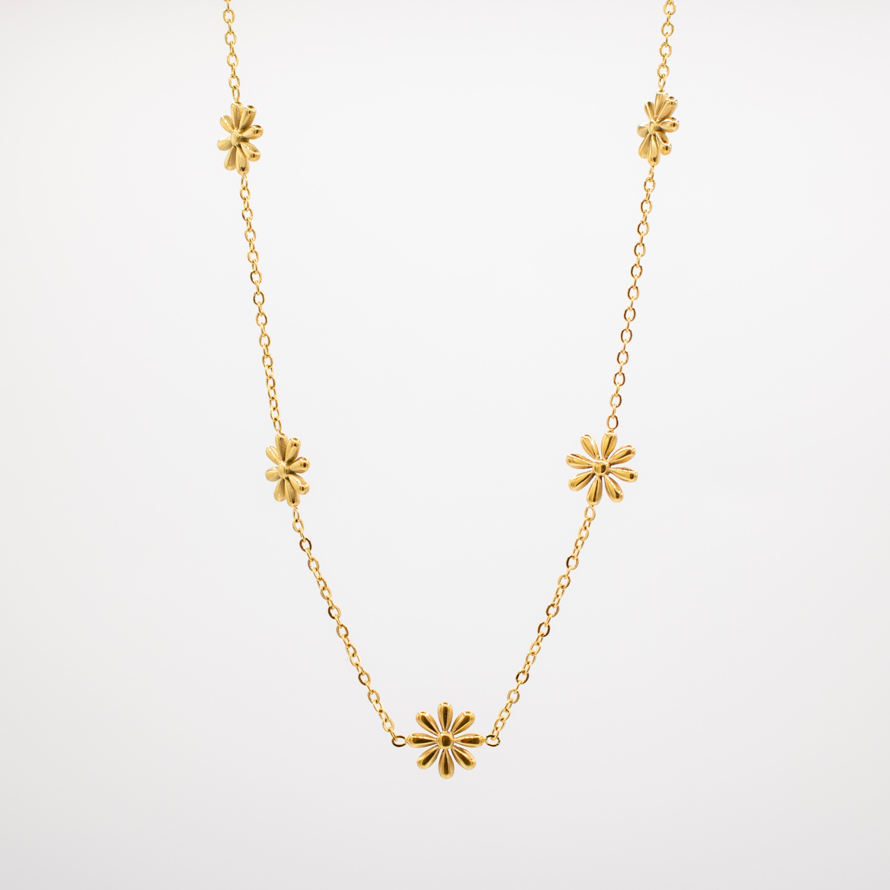 Golden Flowers Necklace