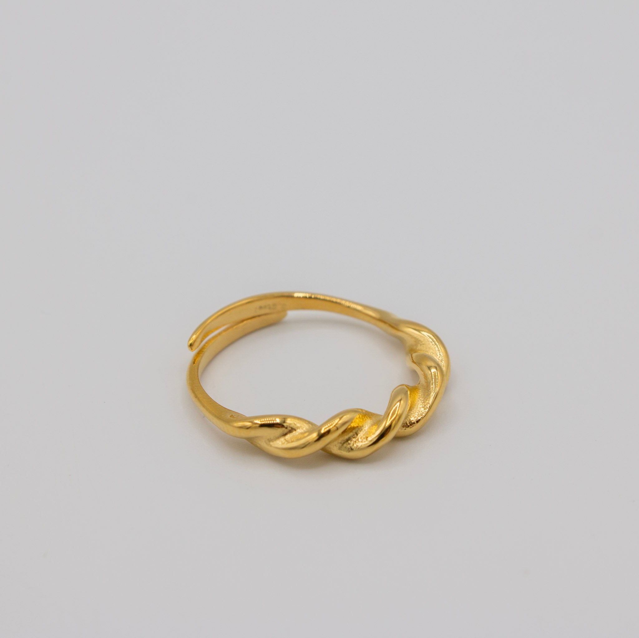 Twist Adjustable Gold Ring