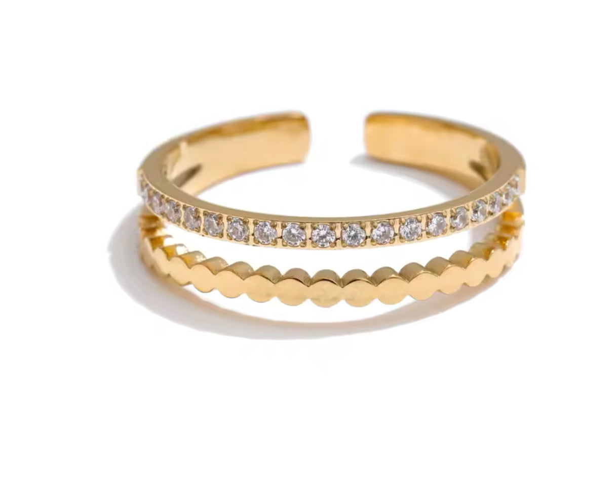 Double Layer Adjustable Ring