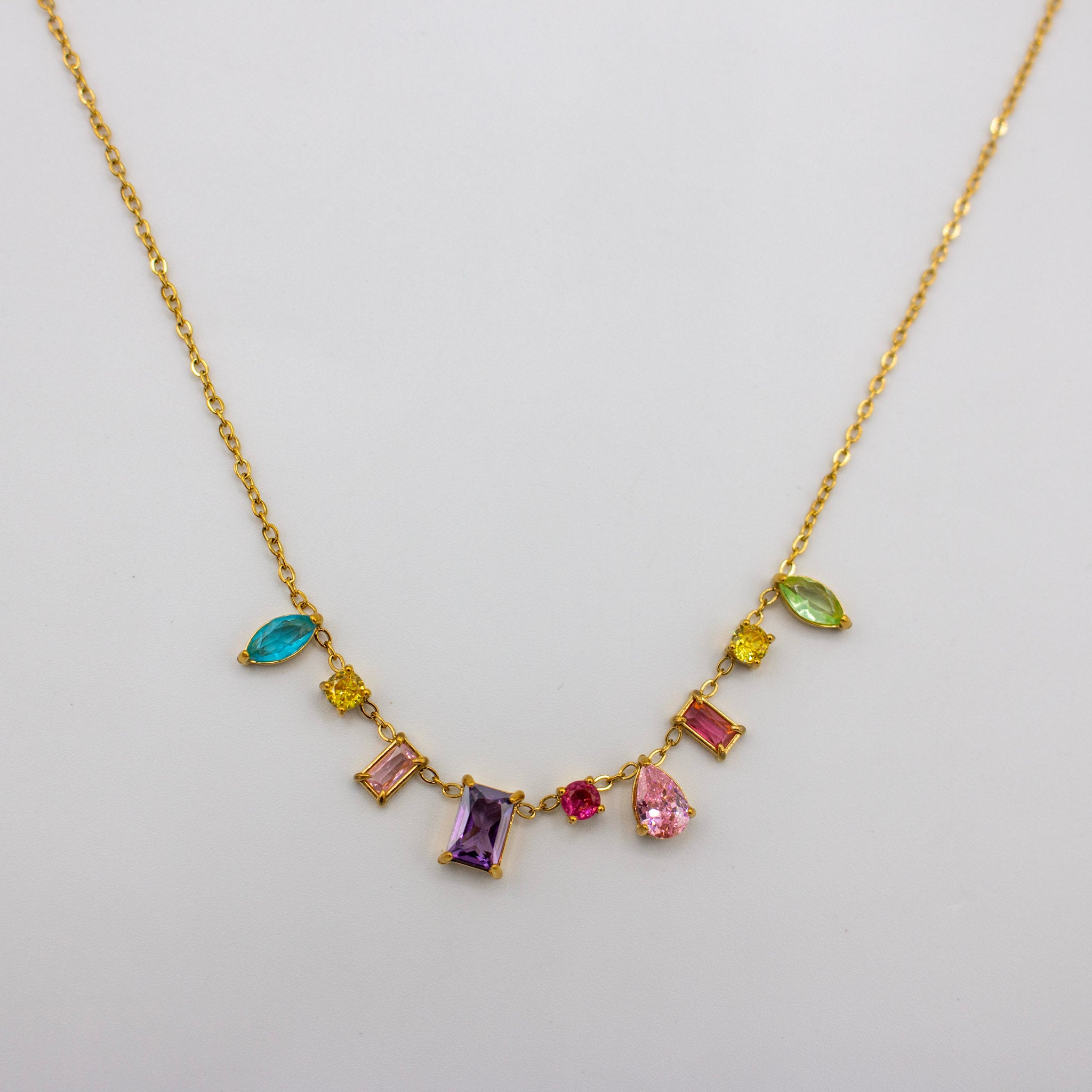 Colorful Cz Necklace