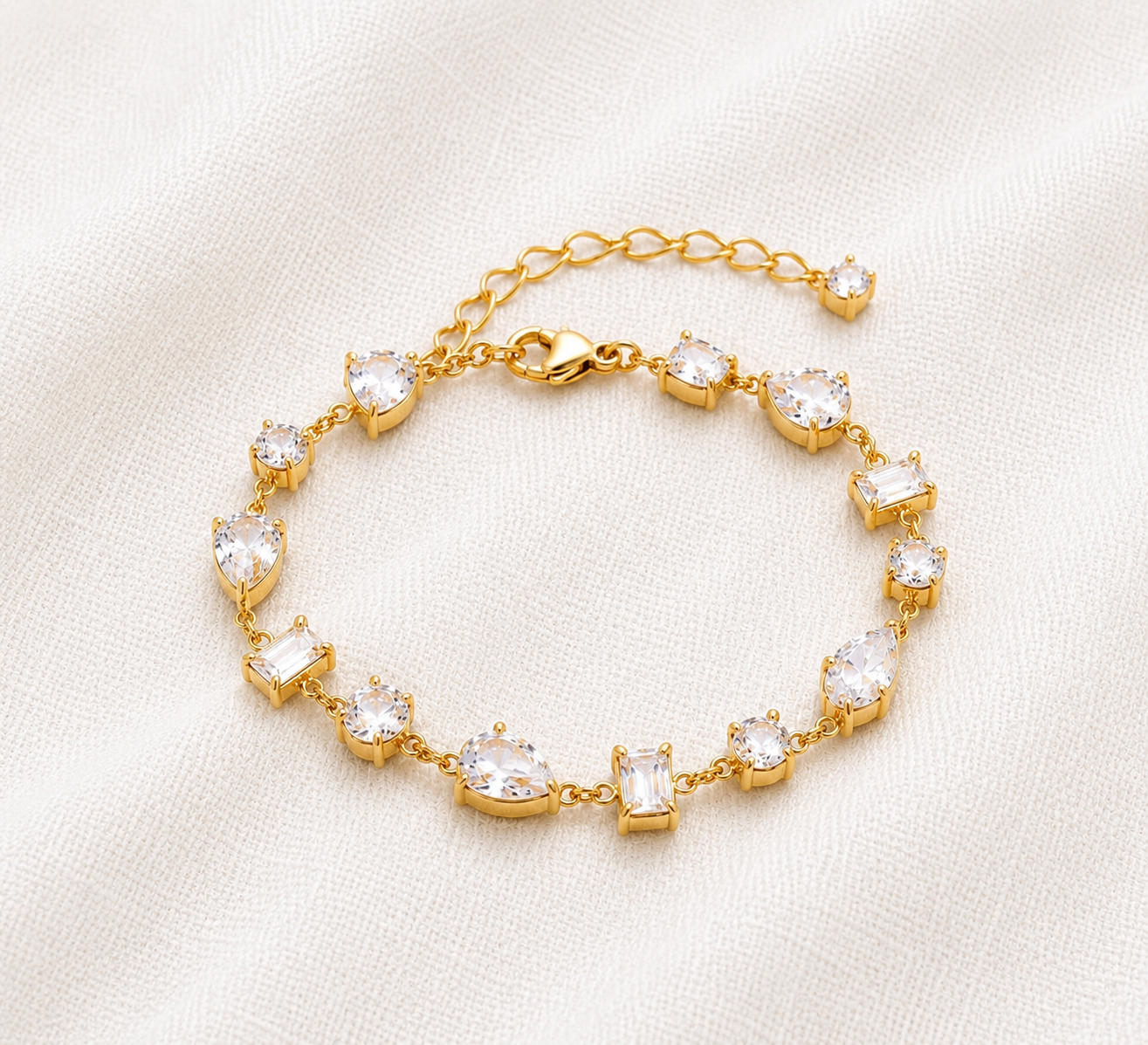 Shapes Cz Bracelet