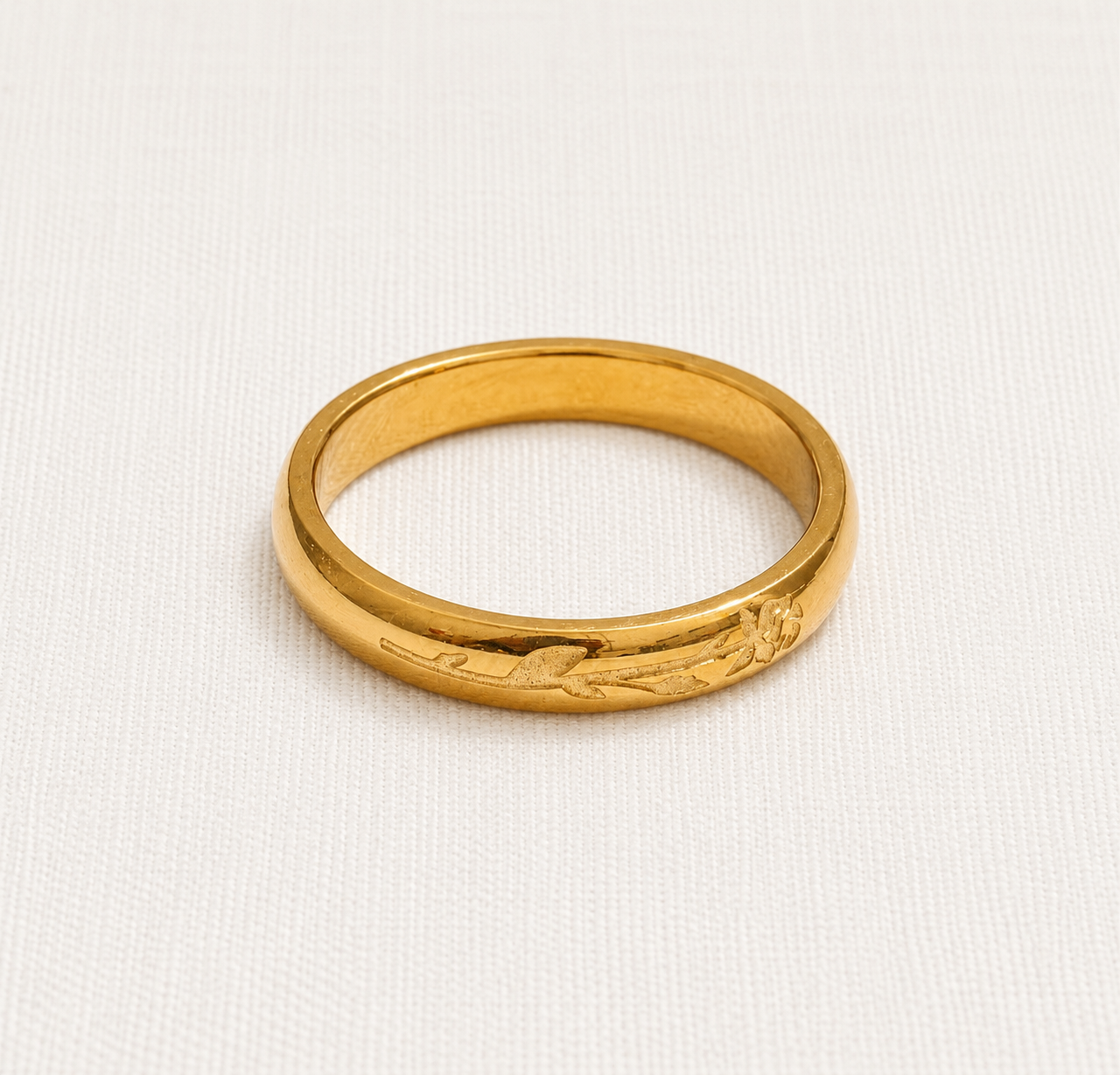 Etched flower band
