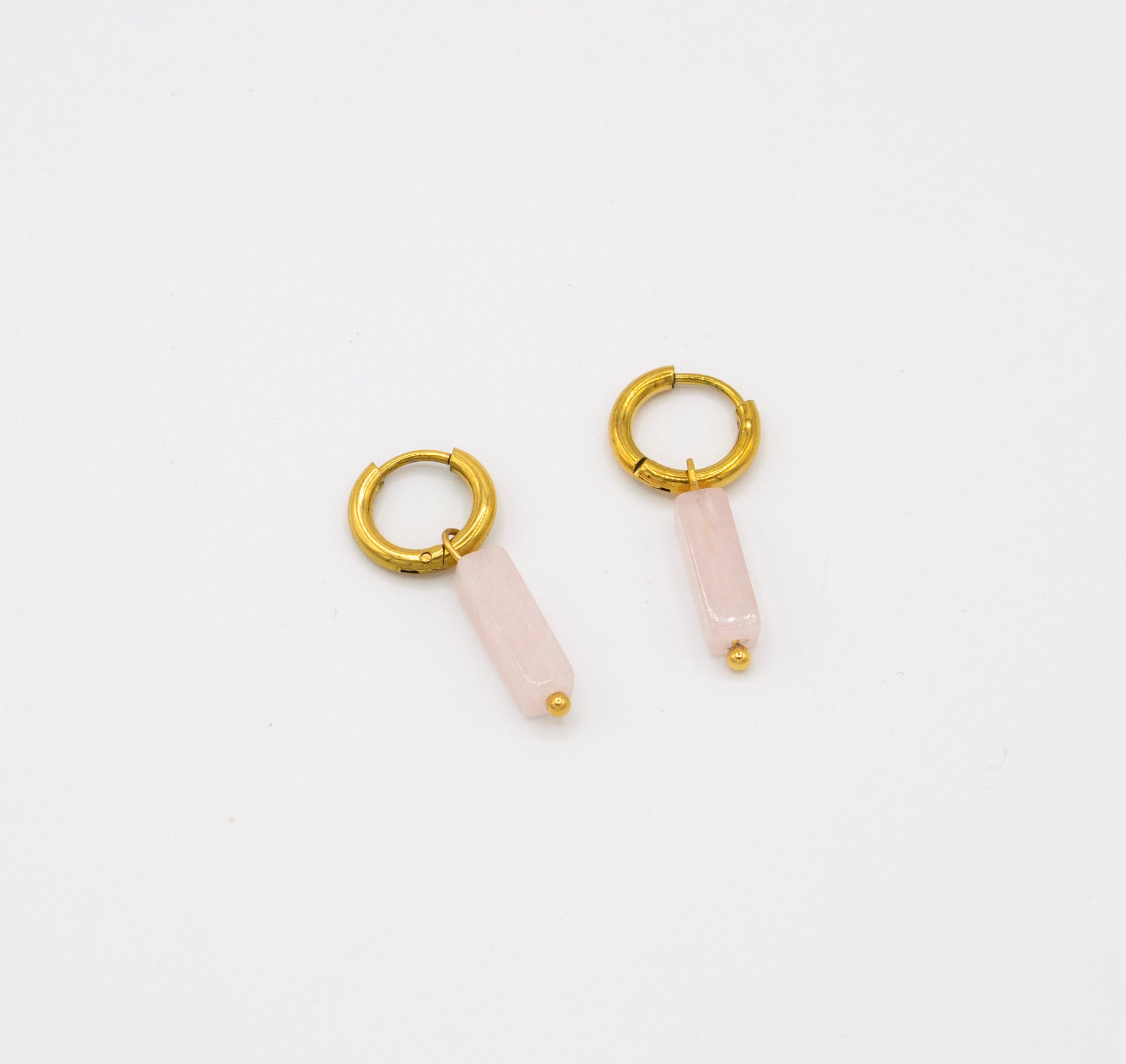 Pink Natural Stone Dangle