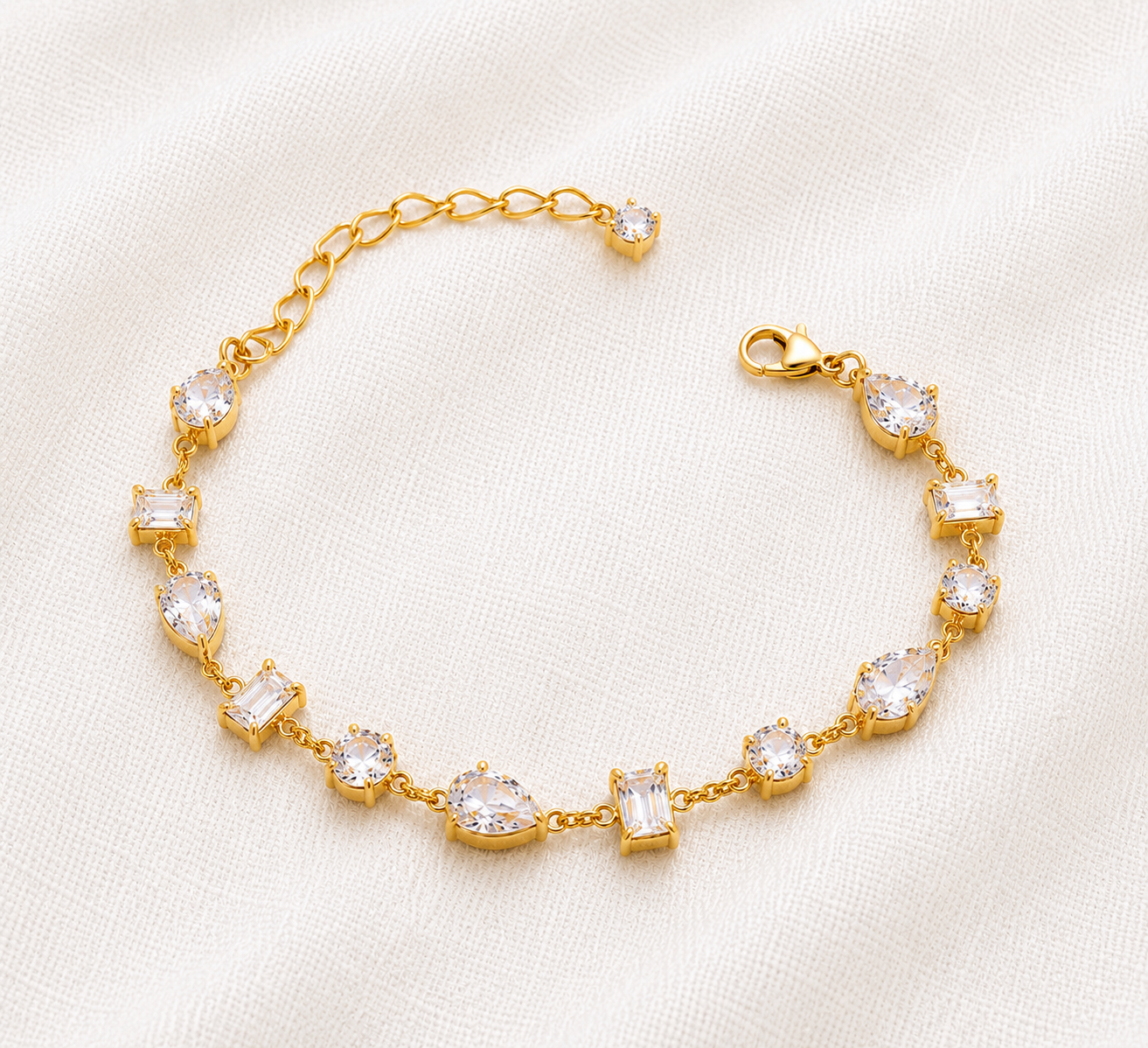 Shapes Cz Bracelet