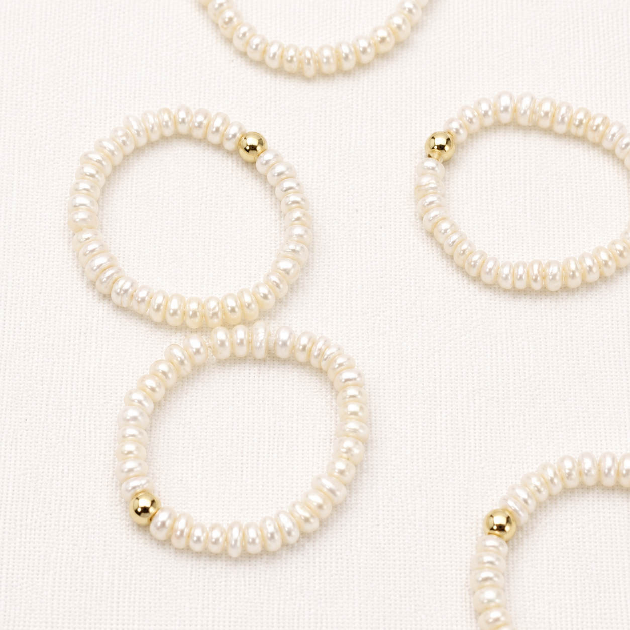 Natural Pearl Stretch Ring