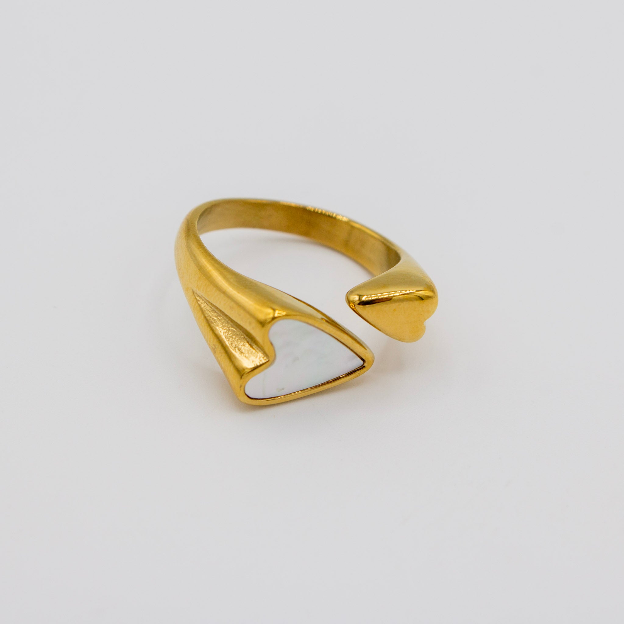 Heart Shell Ring- Sz 7