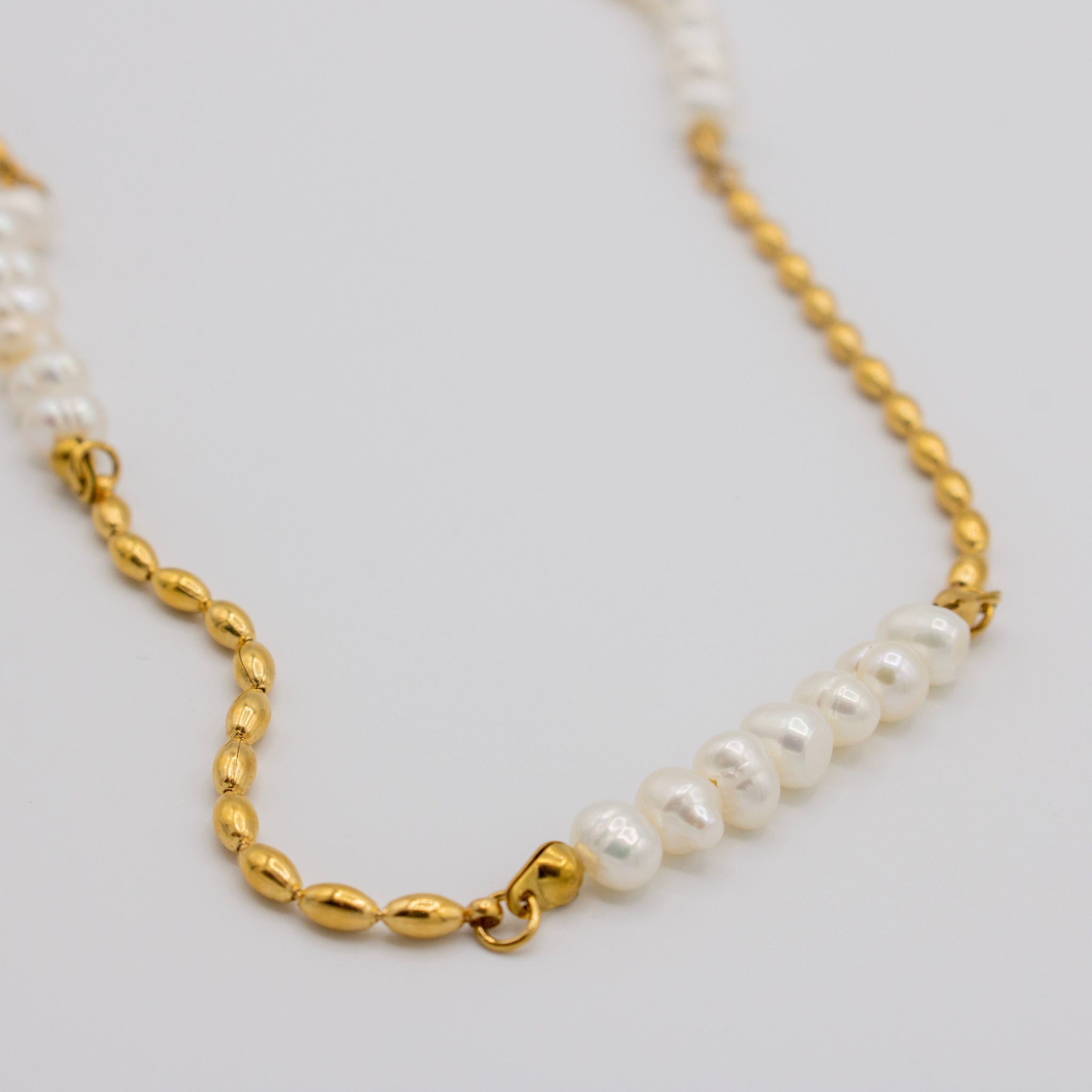 Gold Pearl Necklace