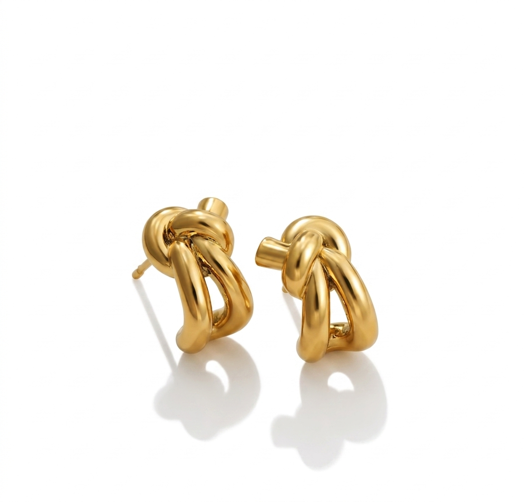 Knot Hoop Earrings