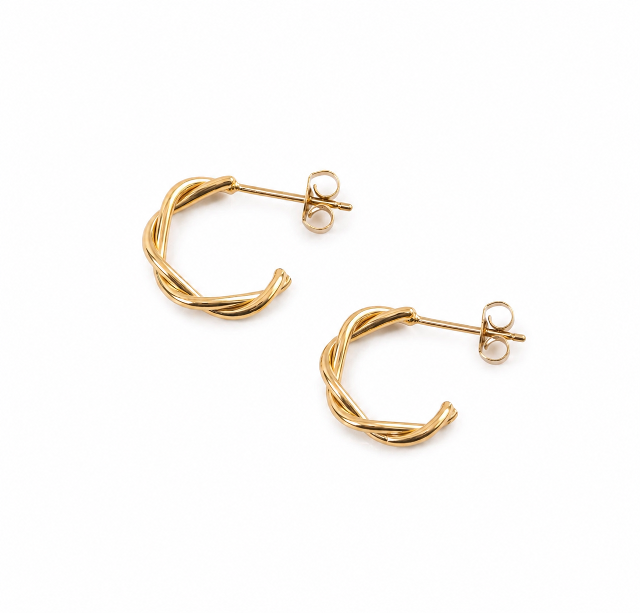 Twist Dainty Hoops