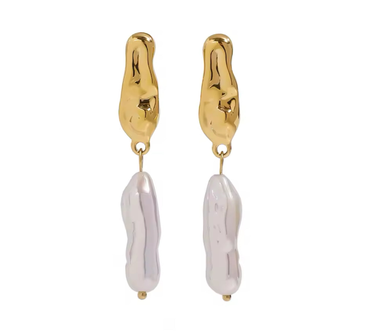 Gold + Pearl Dangle