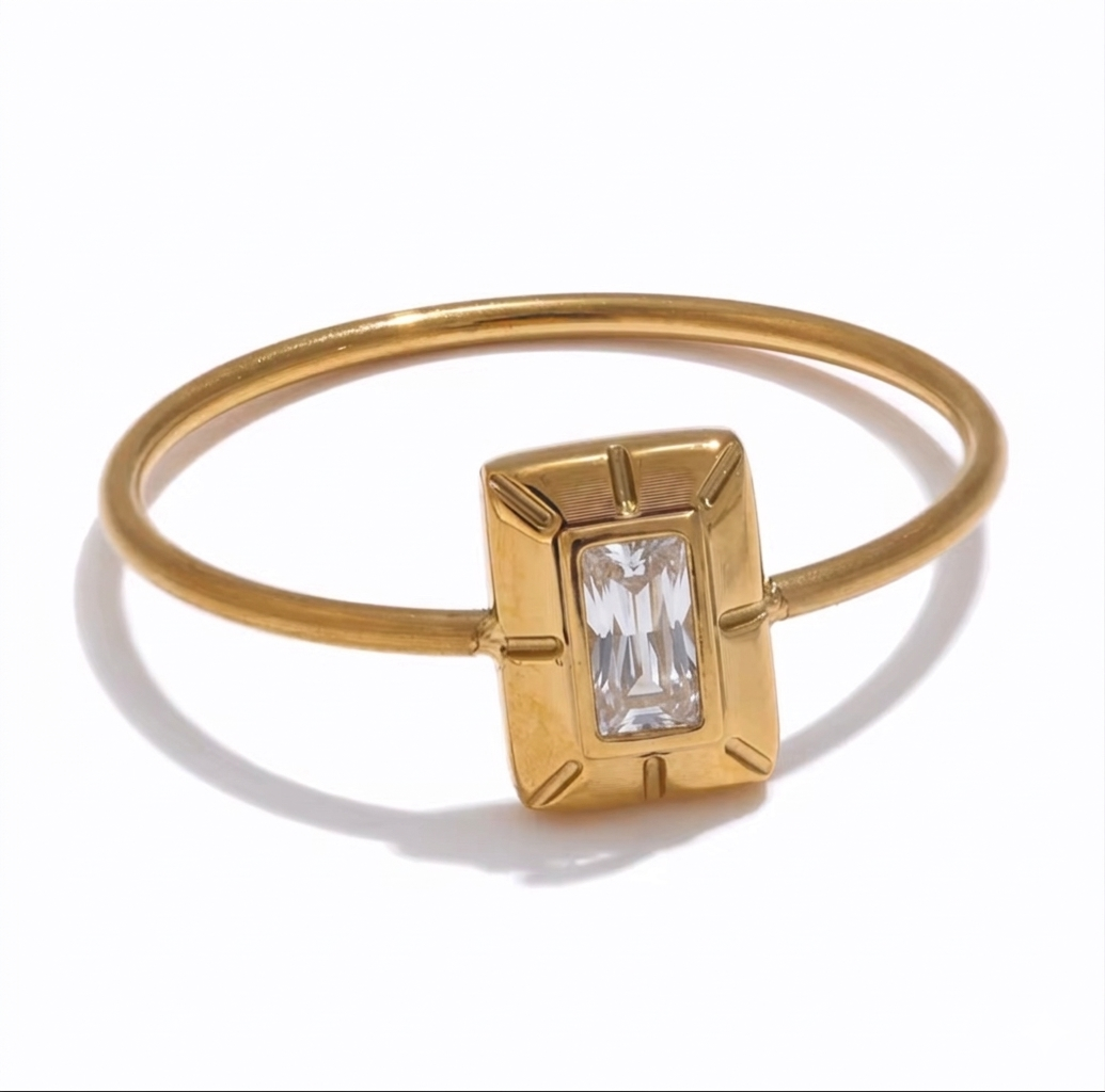 Baguette Cz Ring