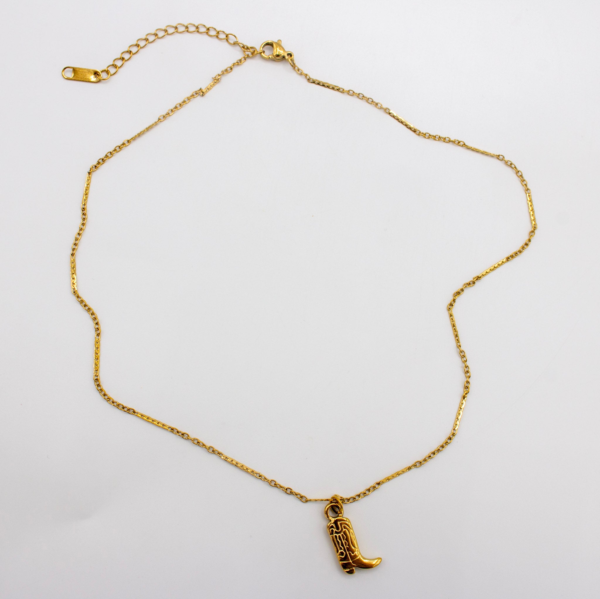 Howdy Cowgirl Boot Necklace