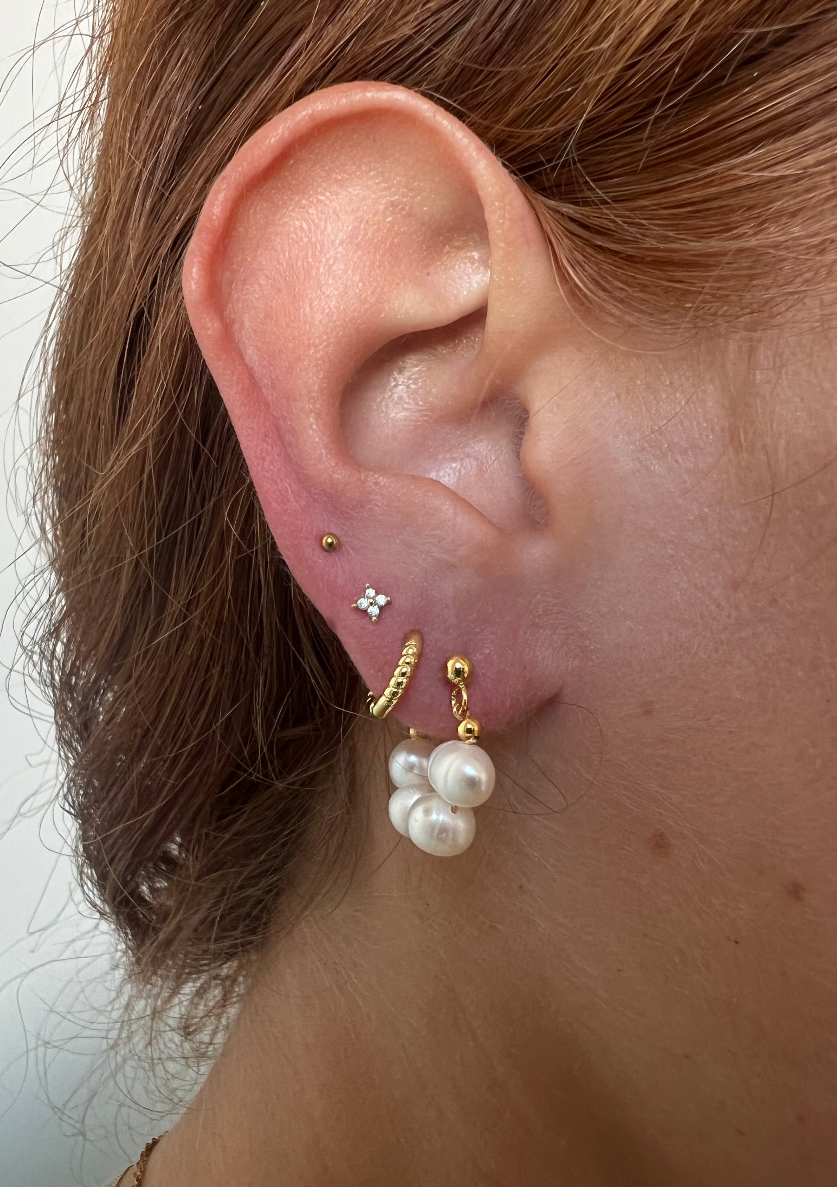 Fresh Water Pearl Huggies