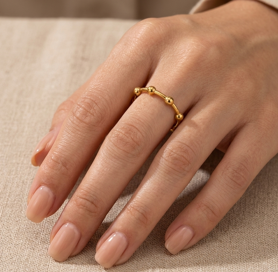 Dotted Band Ring