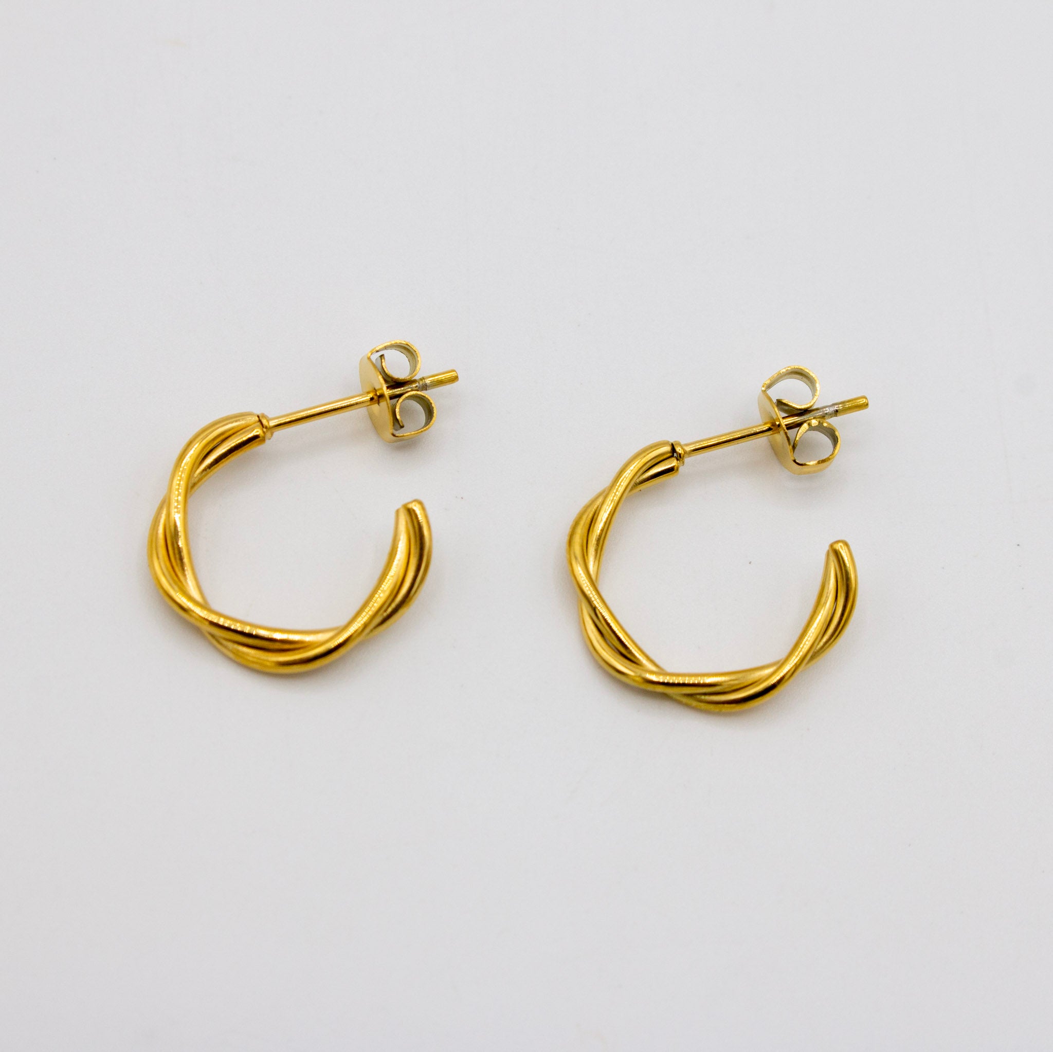 Twist Dainty Hoops