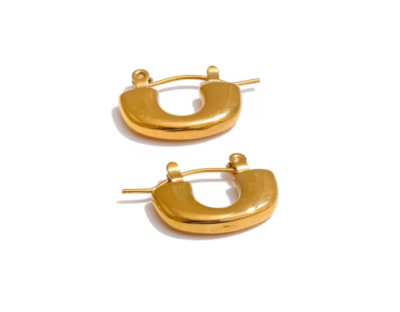 U shape hoop earrings