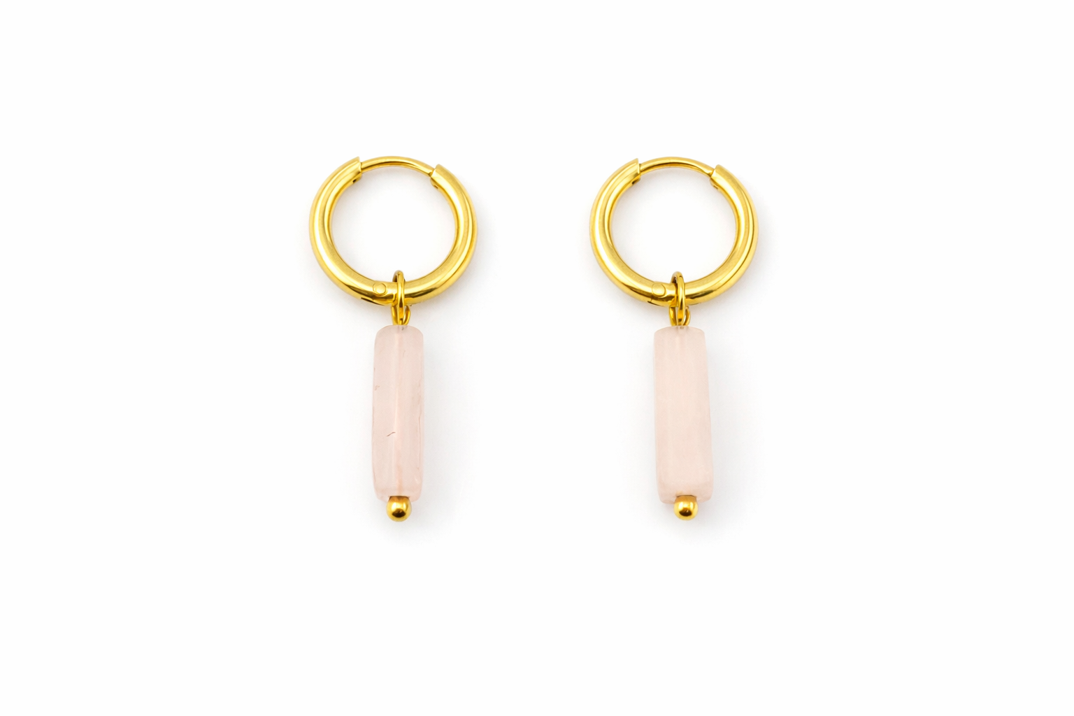 Pink Natural Stone Dangle