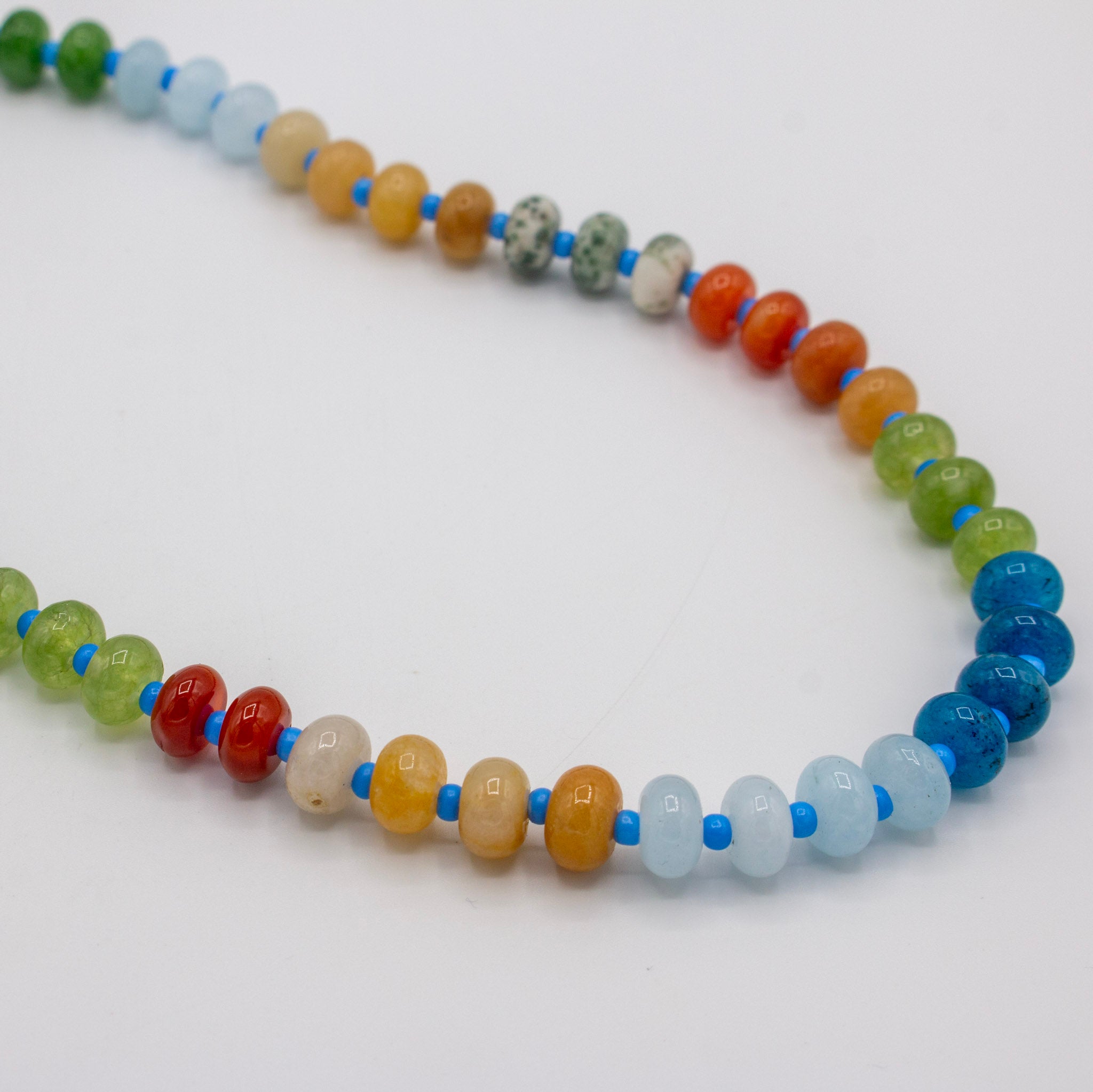 Natural Stone Blues Necklace