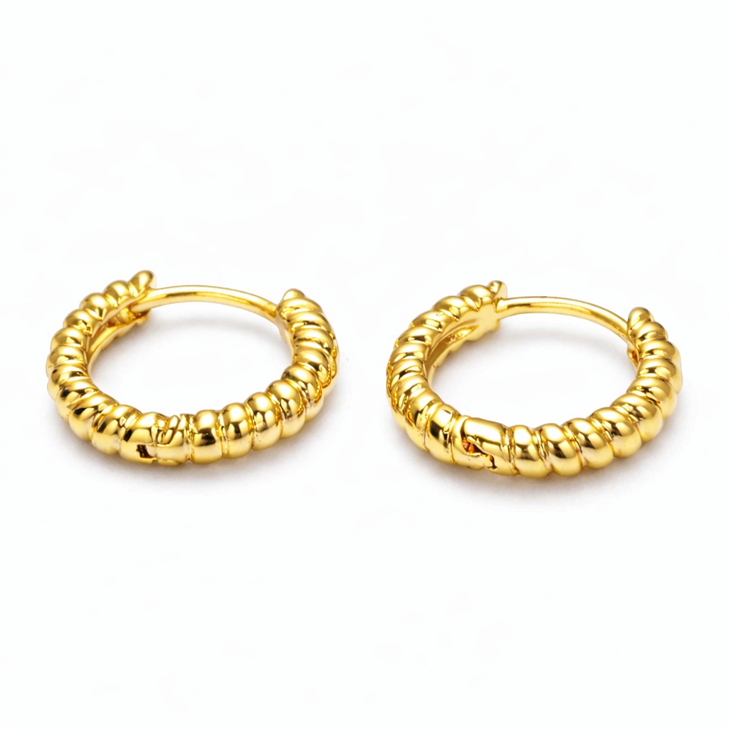 Gold Twist Huggies
