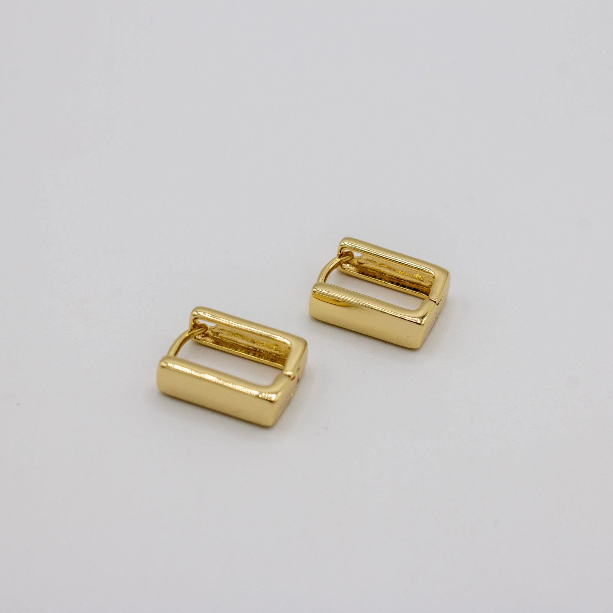 Dainty Square Hoops