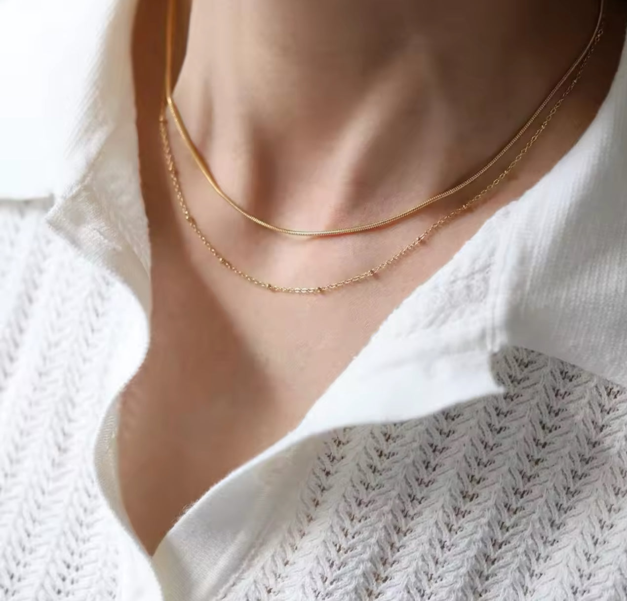 Dainty Double Layered Necklace