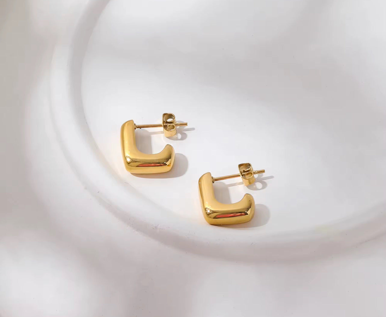 Dainty Retro Hoops