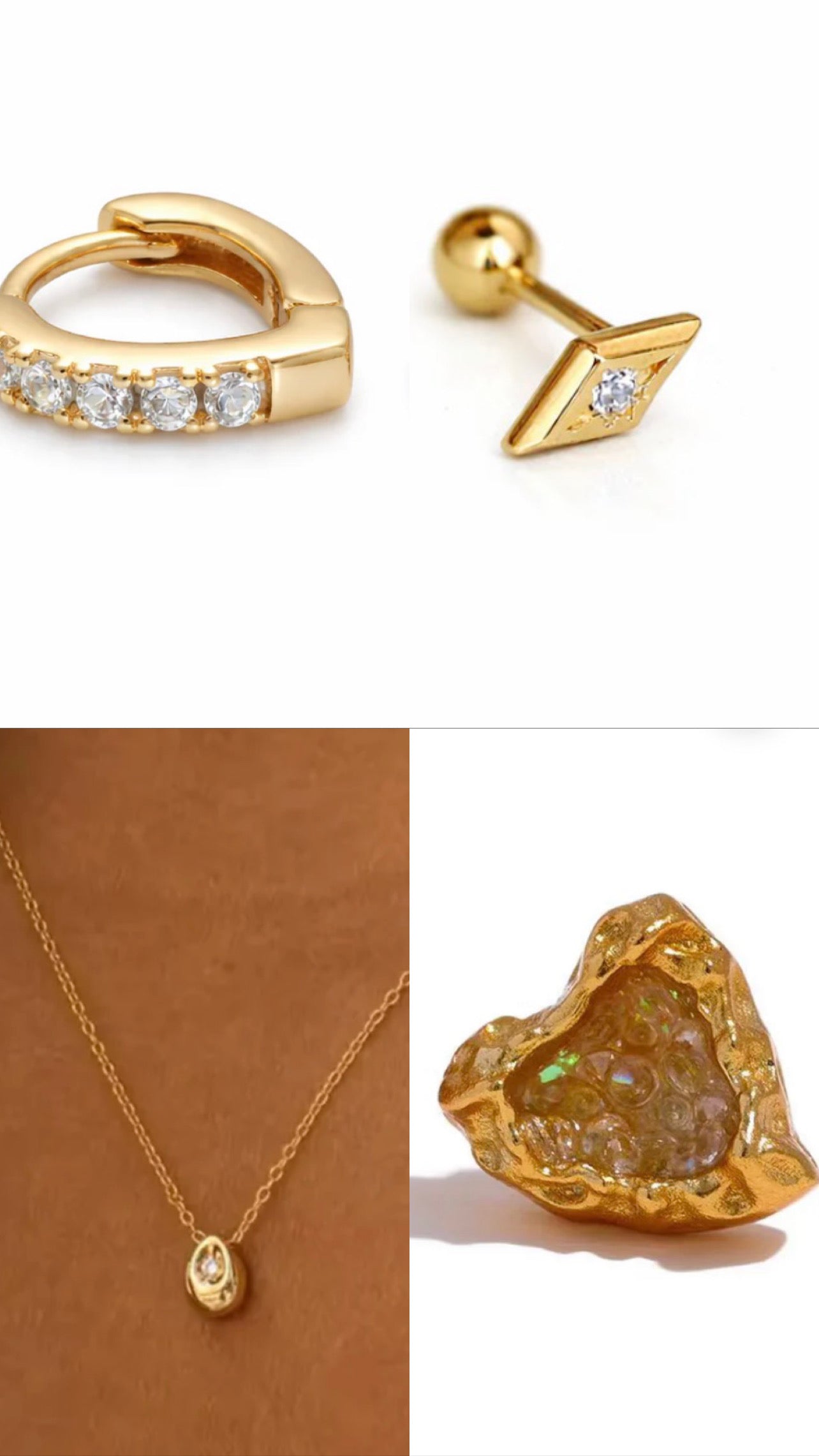 The perfect Set - 3 earrings + Necklace