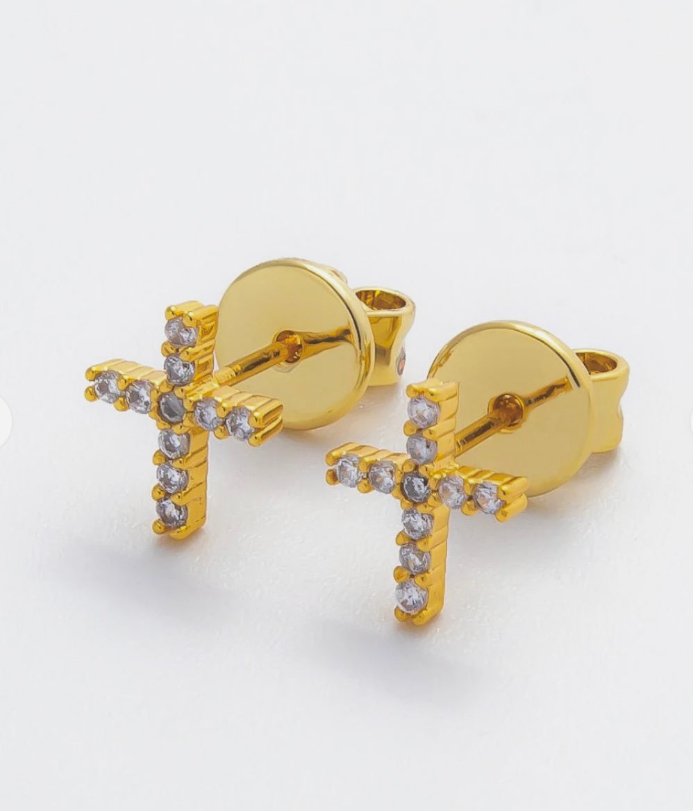 Perfect Petite Cross Studs