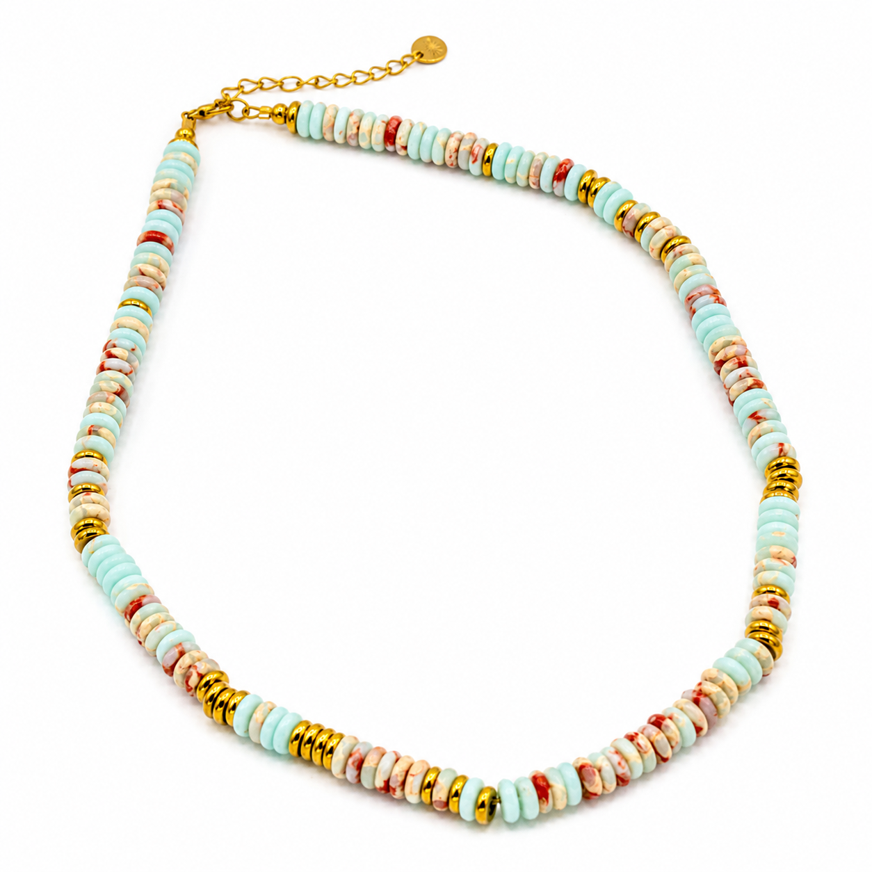 Coastal Blue Beaded Necklace