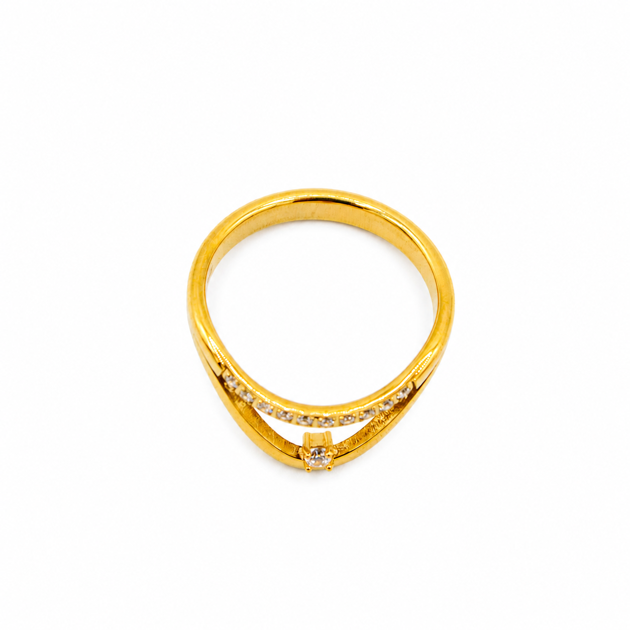 Sparkle Double Layer Ring