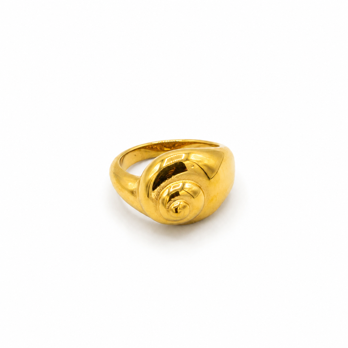 Golden Spiral Shell Ring
