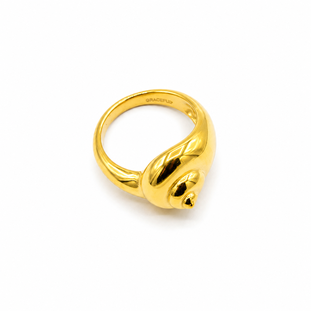 Golden Spiral Shell Ring