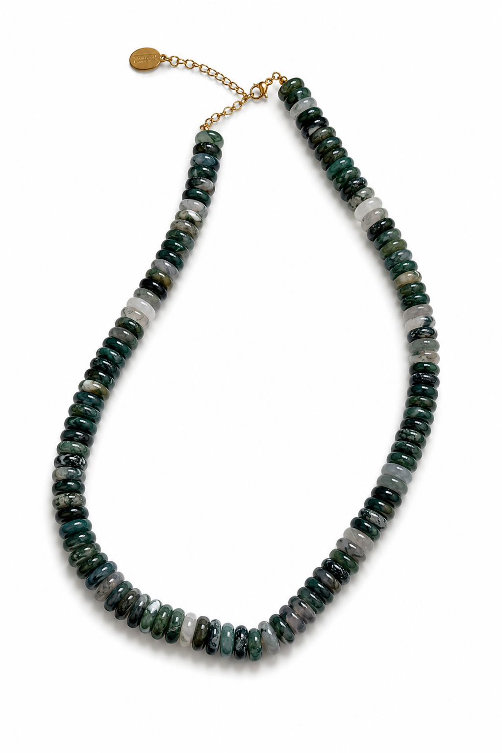 Evergreen Agate Stone Necklace