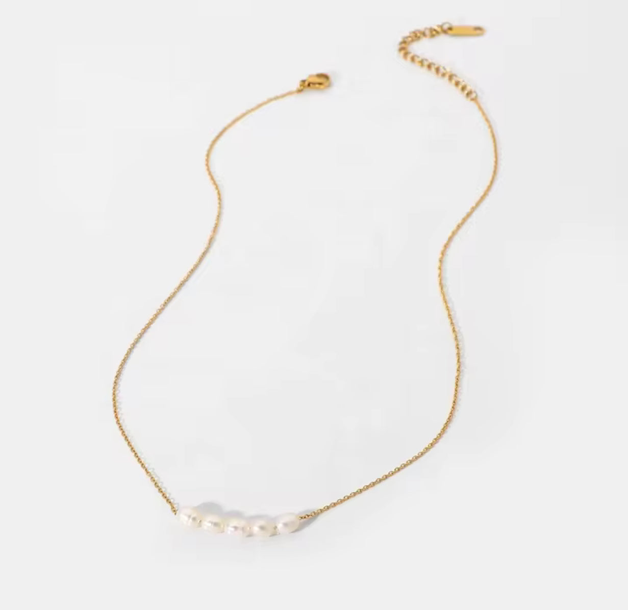 Golden Pearl Necklace
