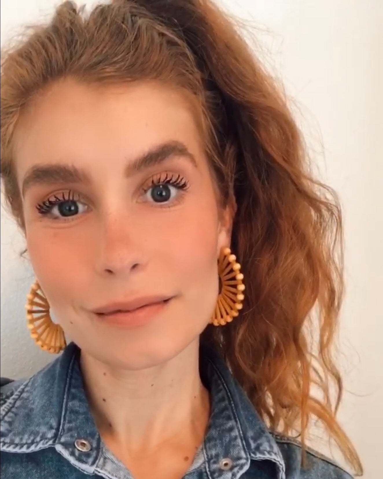 Wood Eclipse Earrings