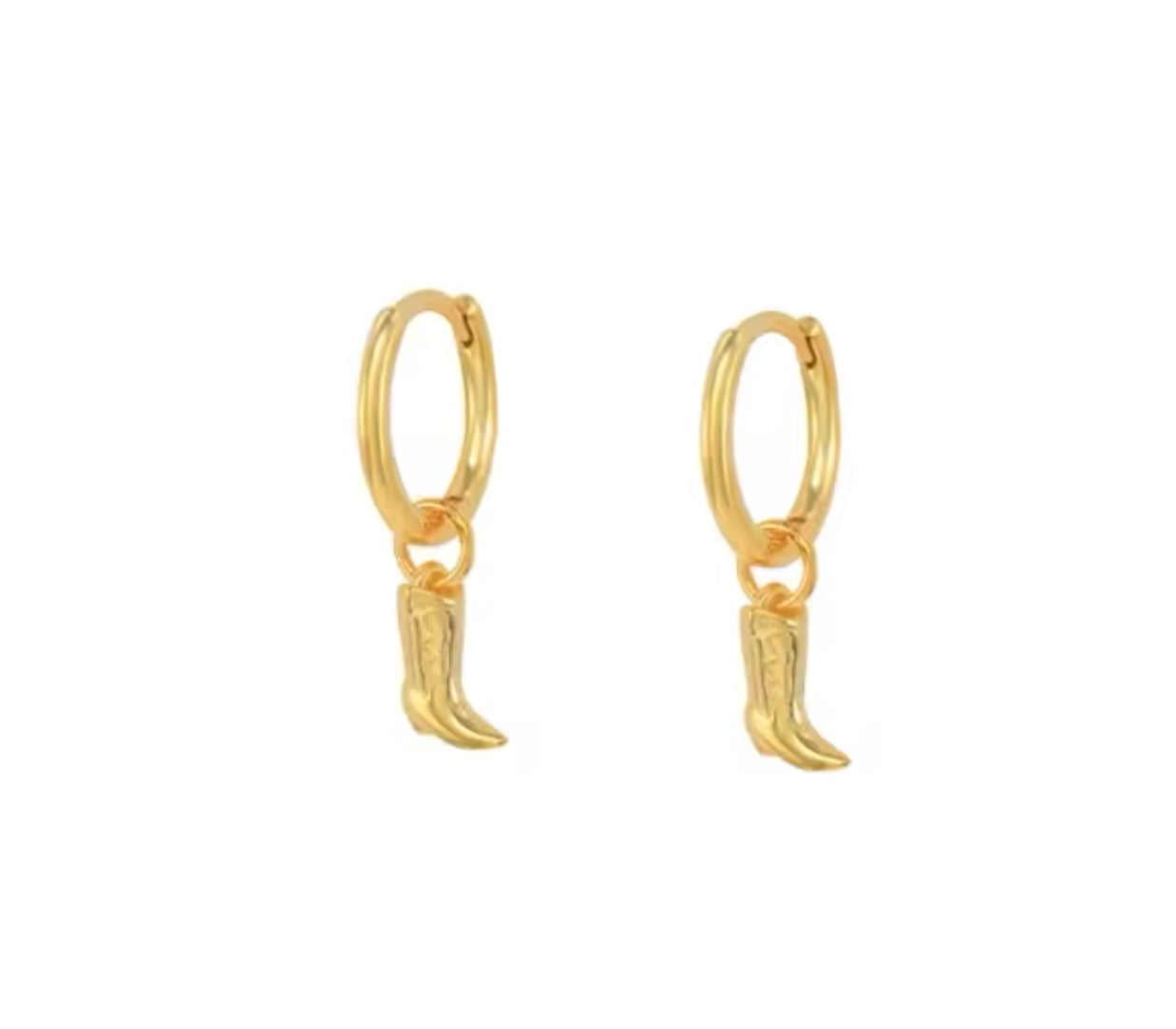 Dainty cowboy boot dangle