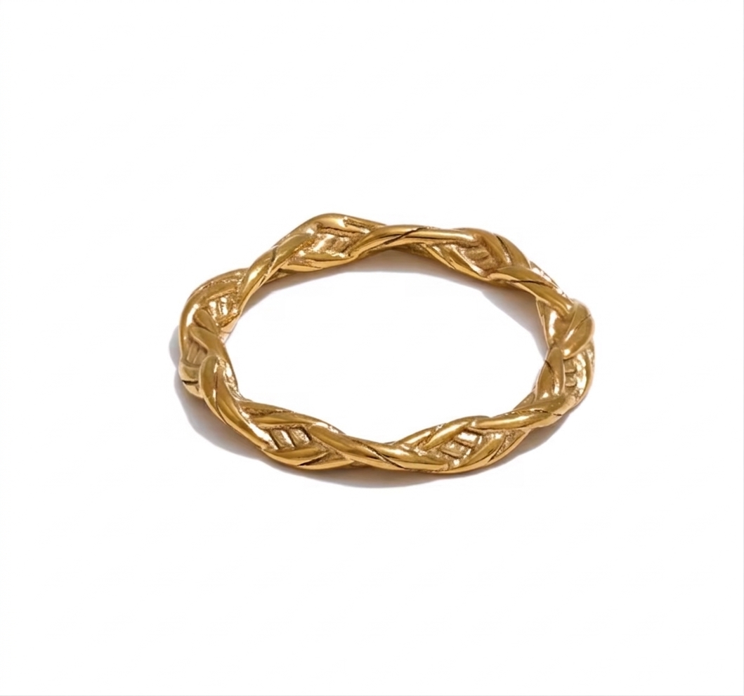 Interwoven Gold Ring